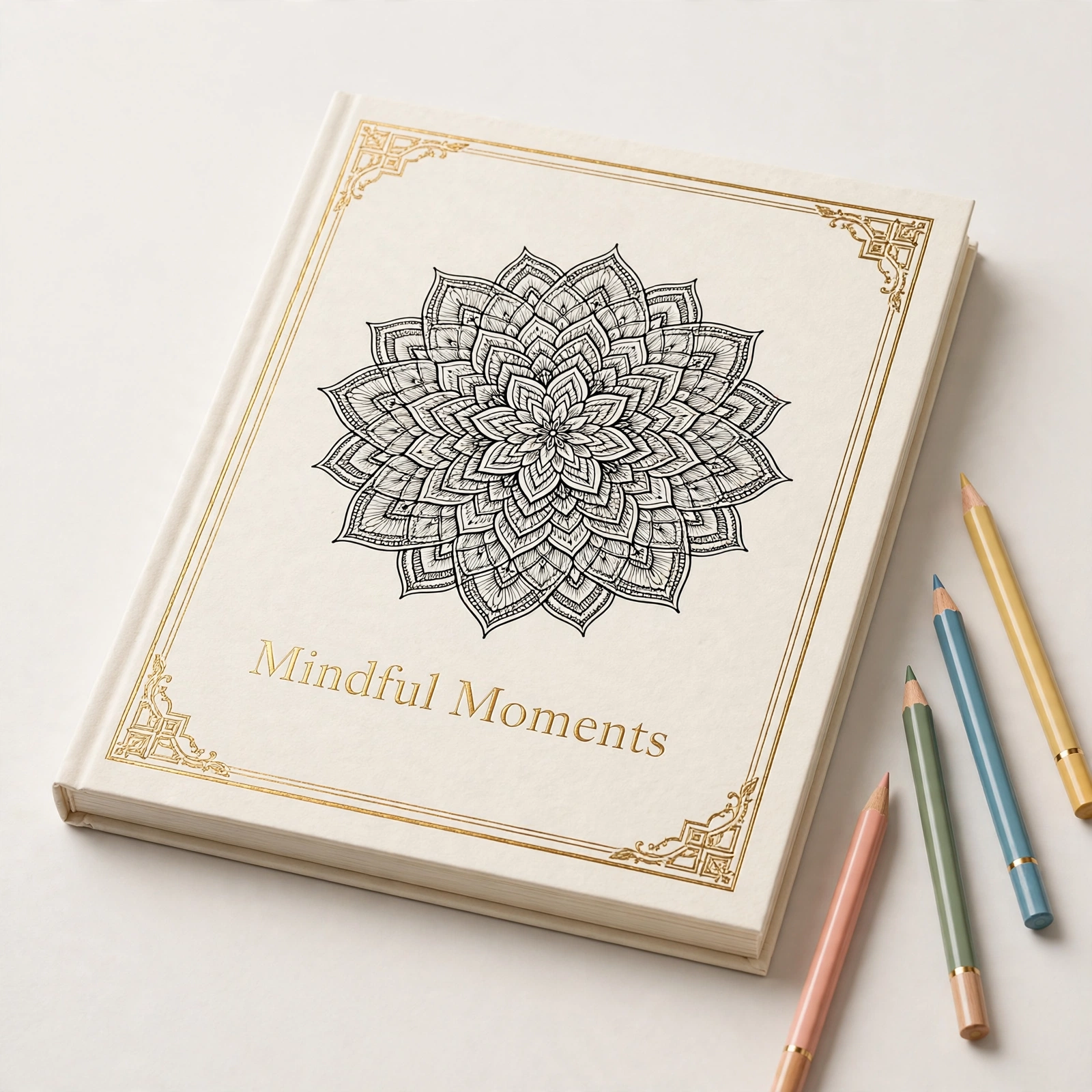 Mindful Moments Adult Coloring Book PLR