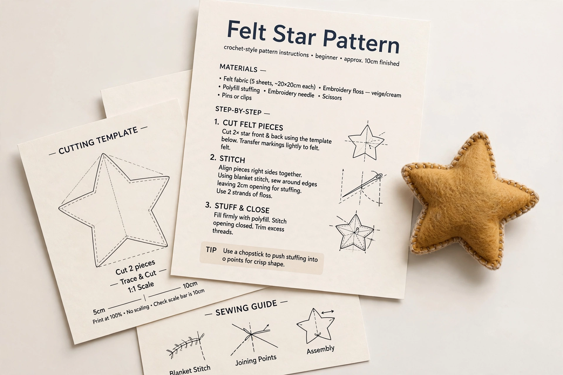 Felt Star Pattern