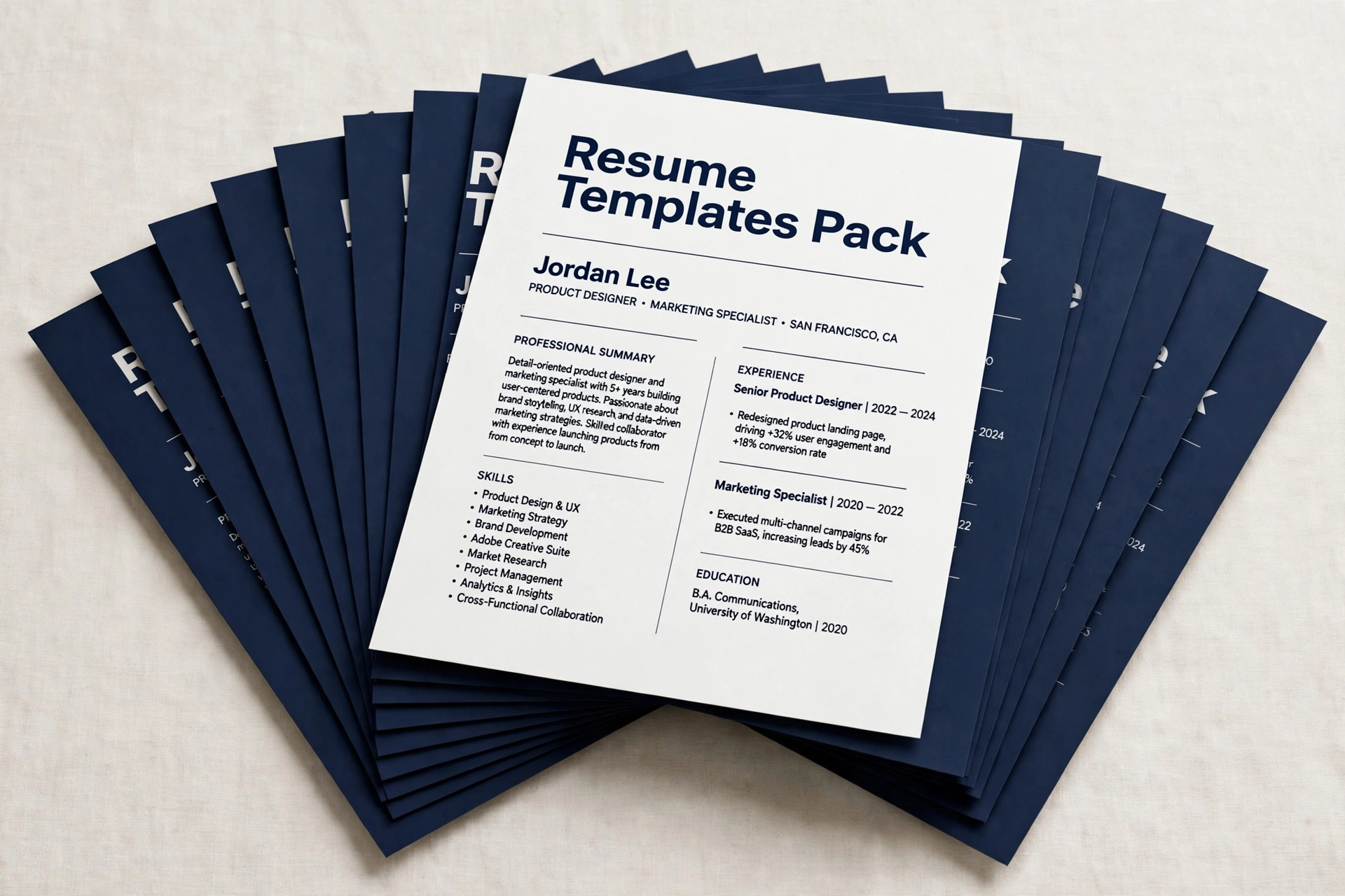 Resume Templates Pack PLR