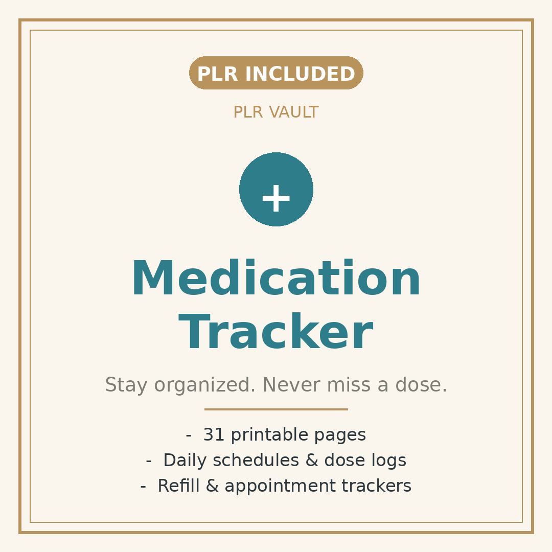 Medication Tracker PLR