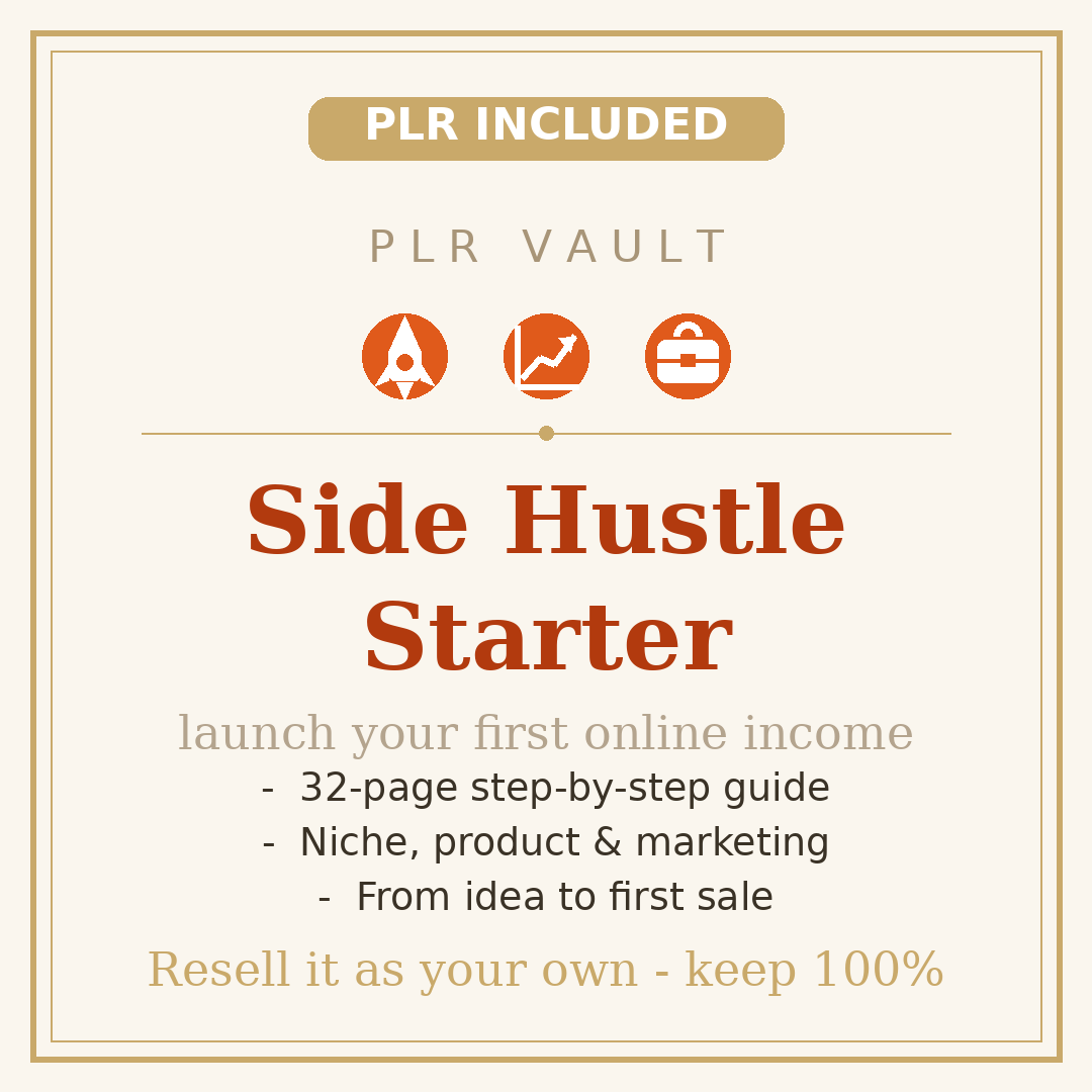Side Hustle Starter Ebook PLR